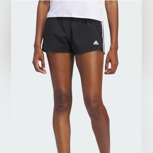 PACER 3-STRIPES KNIT SHORTS BLACK - Picture 2 of 3